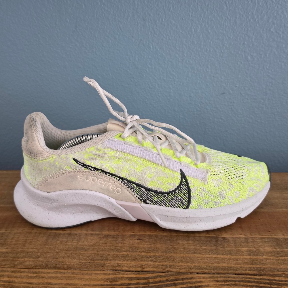 Nike Womens SuperRep Go 3 Flynet Next Nature Sneaker White green DH3393-175 Sz 7 - Picture 7 of 16